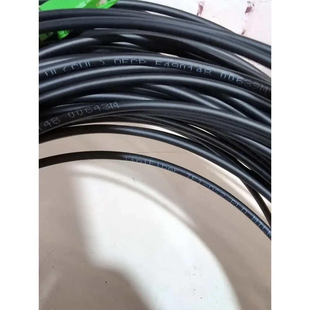 TiniFiber 30m 100ft Armored Fiber Optic Cable OS2 Single Mode SC/APC SC/APC